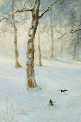 Розен Карл Иоганнович. Утро в зимнем лесу  